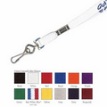 3/8" Cotton Lanyard w/ J Hook